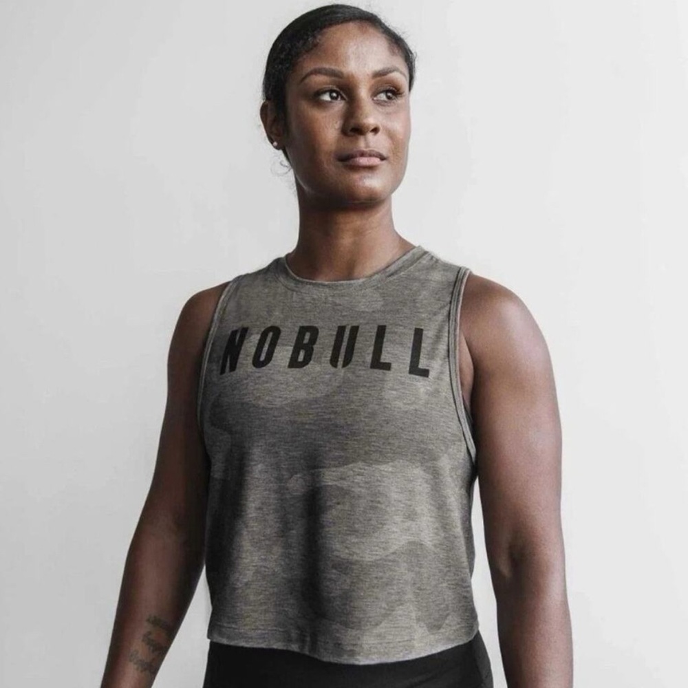 NOBULL Gray Camo Women’s Muscle Tank ~ Size S - Picture 5 of 7
